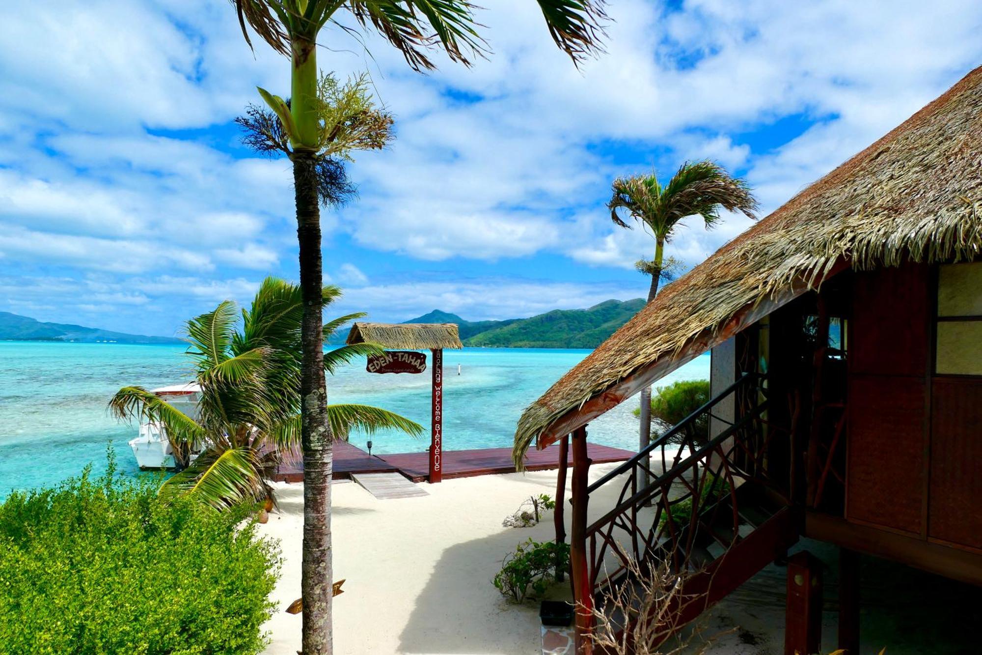 Eden Private Island Tahaa Hotel Patio  Exterior photo
