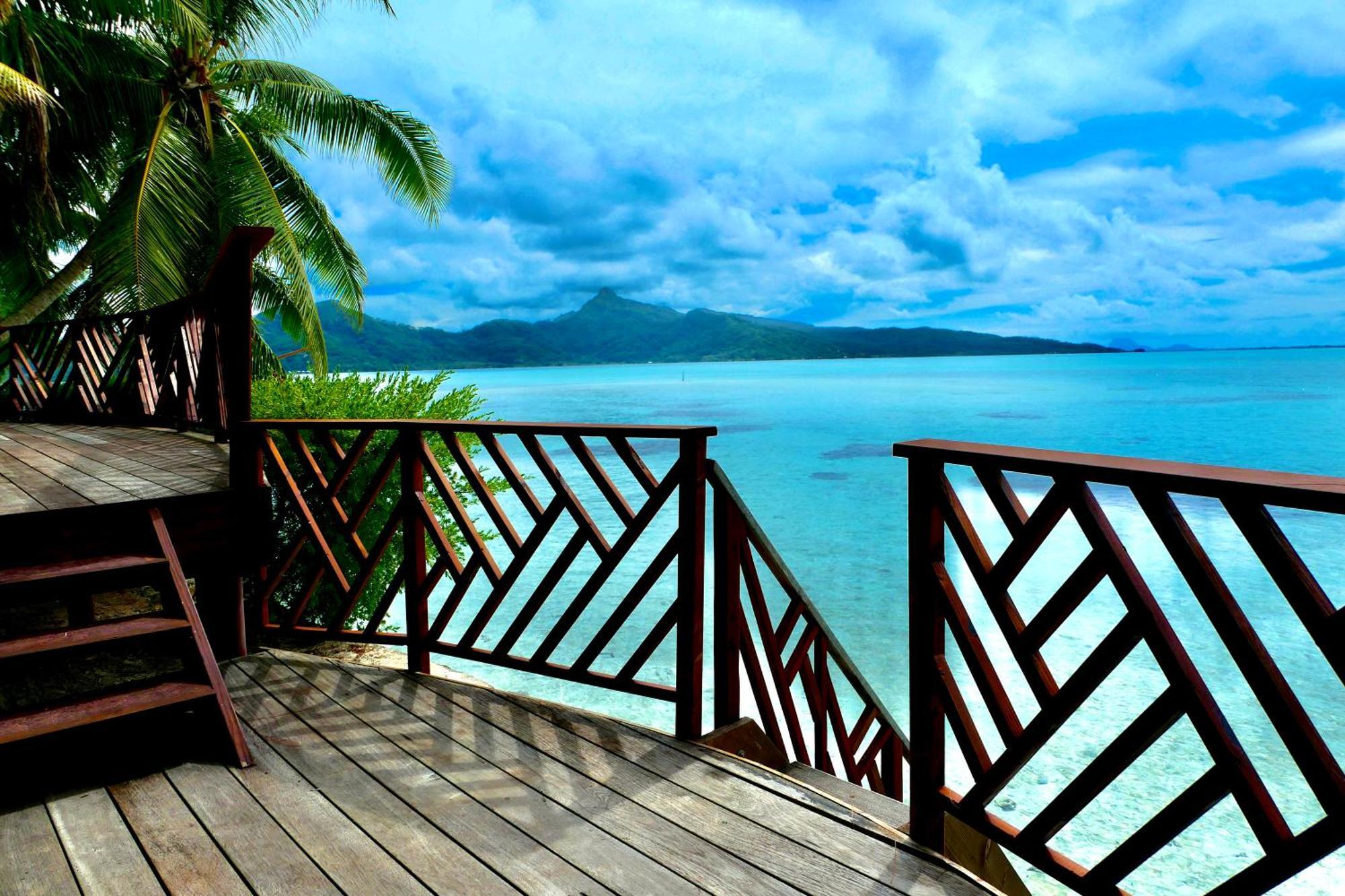 Eden Private Island Tahaa Hotel Patio  Exterior photo